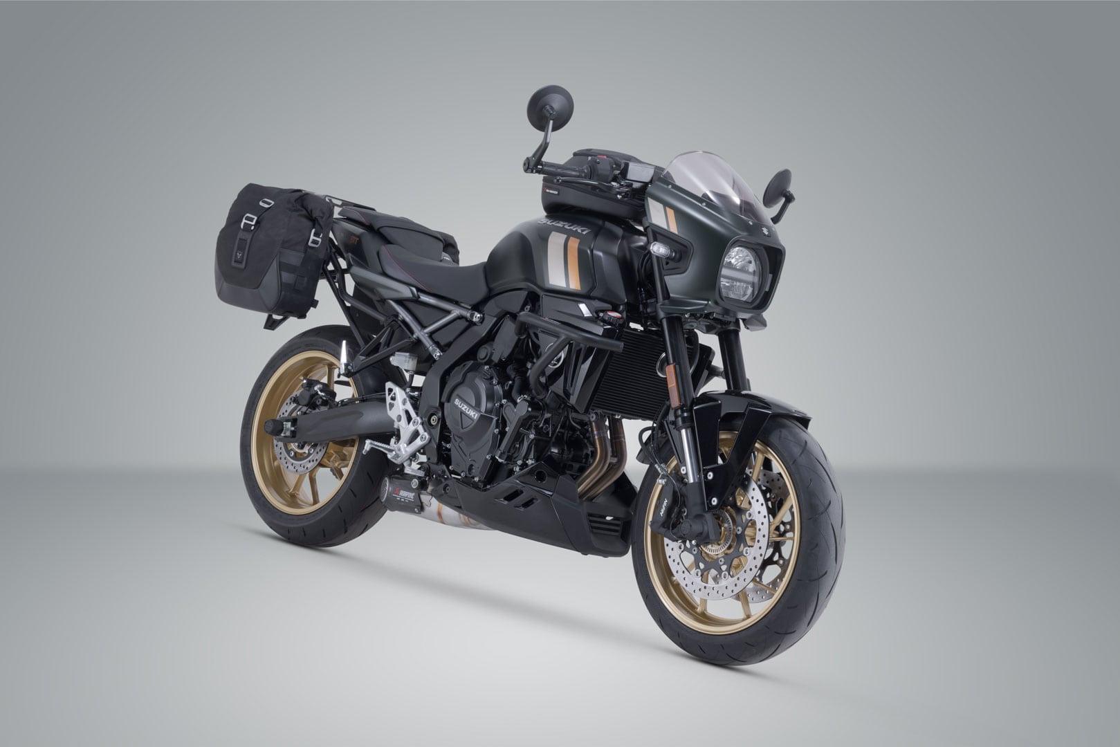 Legend Gear side bag system Black Edition for Suzuki GSX-8T / TT