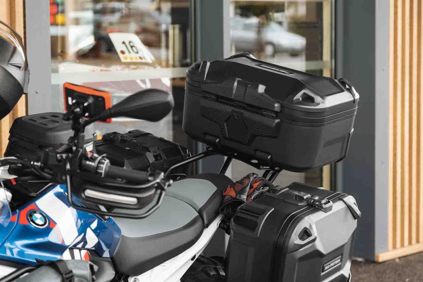 Black ABS top case DUSC XL with 55 liter capacity - SW-MOTECH - SW