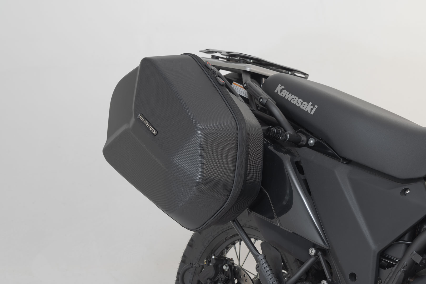 AERO ABS side case system for Kawasaki KLR650. - SW-MOTECH
