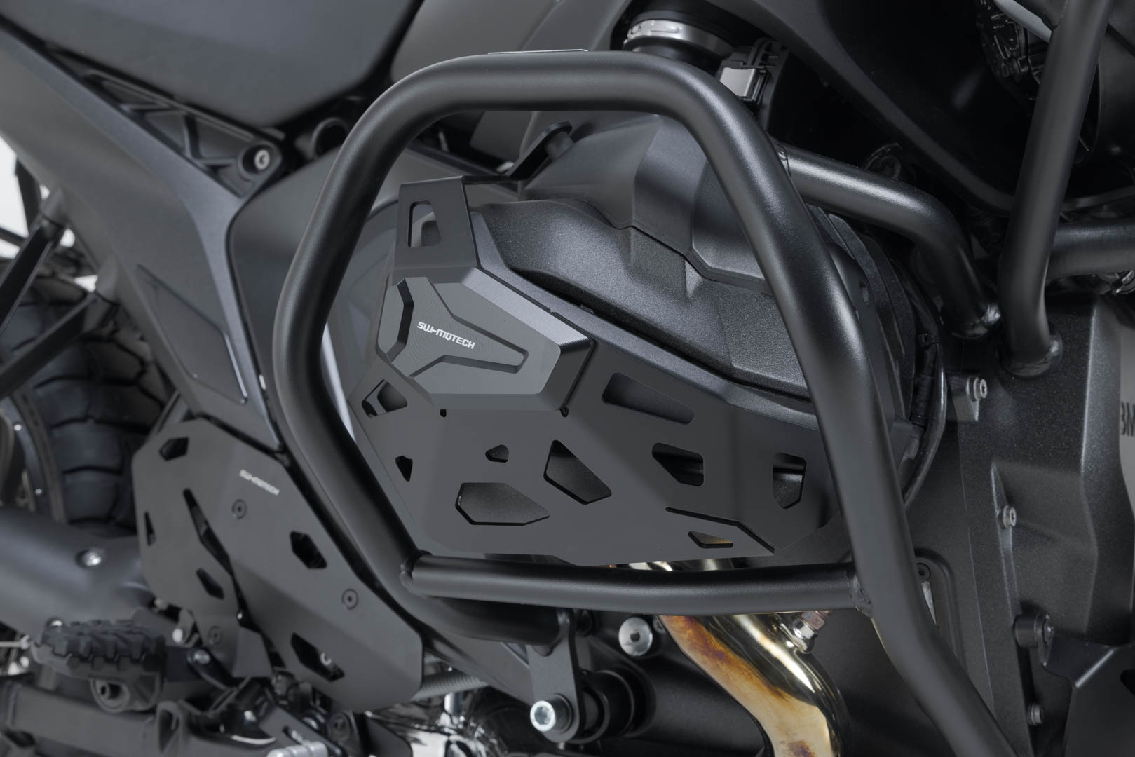 SW-MOTECH Protezione Cilindro Freno Per Moto - BPS.05.175.10100/S - Alluminio Spazzolato